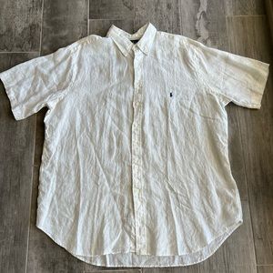 Ralph Lauren white polo 2XL (tall) with blue logo.
